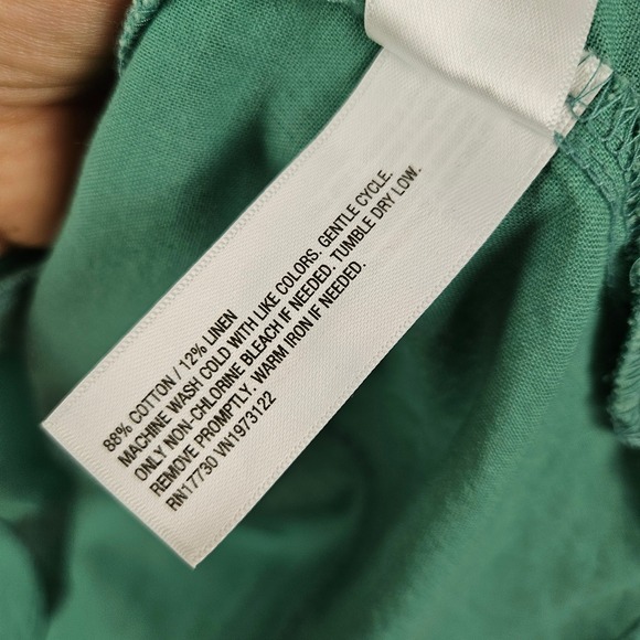 NEW Universal Thread Long Sleeve Mini Shirt Dress‎ L Light Green Button DownNWT - Picture 9 of 11